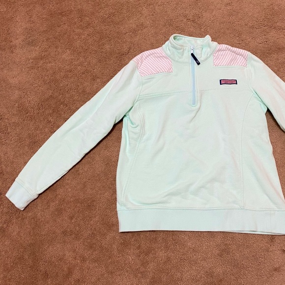 Vineyard Vines Mint Oxford Striped Shepherd Shirt - Picture 10 of 15